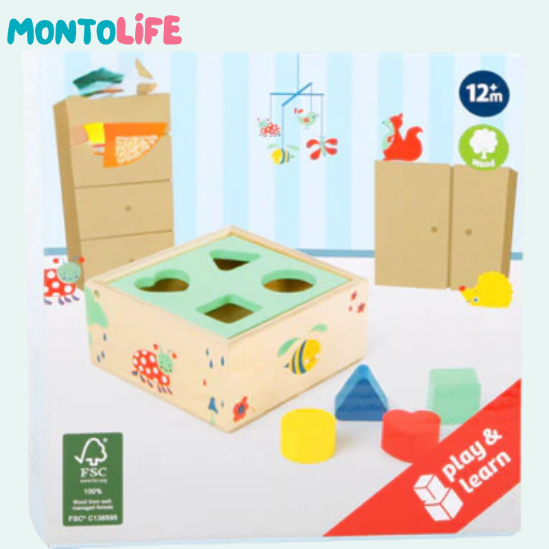 Wooden Shape Sorting Box – FSC Certified Educational Toy