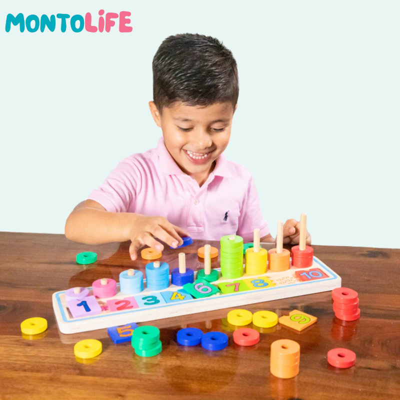 Wooden Counting Game – Educational Math Learning Toy