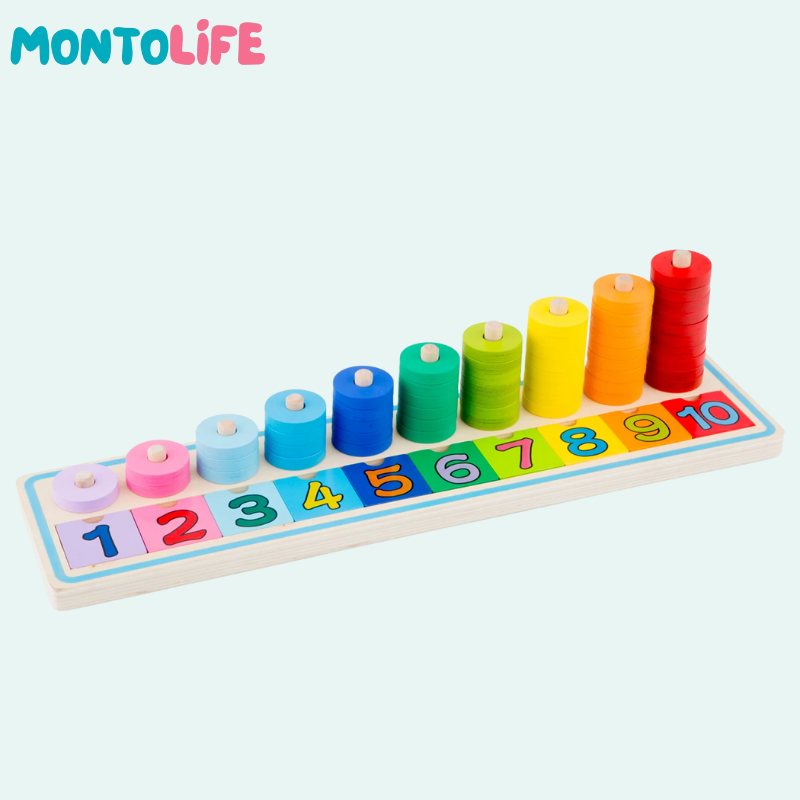 Wooden Counting Game – Educational Math Learning Toy