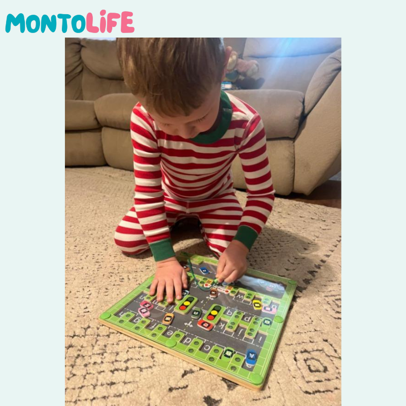 Trace-n-Park Learning Track – Fun Puzzle for Letter Recognition