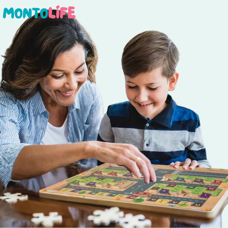 Trace-n-Park Learning Track – Fun Puzzle for Letter Recognition