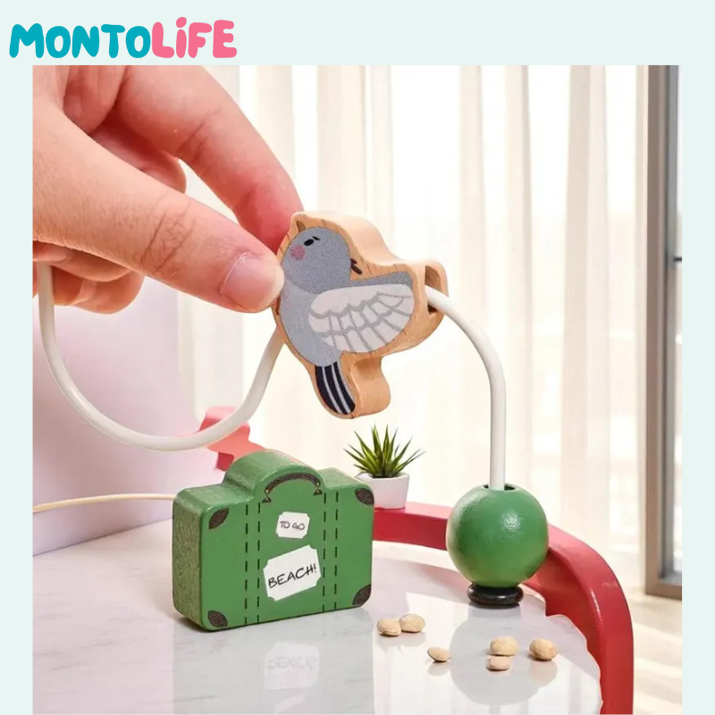 Safari Adventure Learning Bus – Educational Wooden Toy