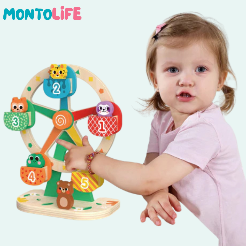 Wooden Ferris Wheel – Charming Spinning Toy for Creative Play