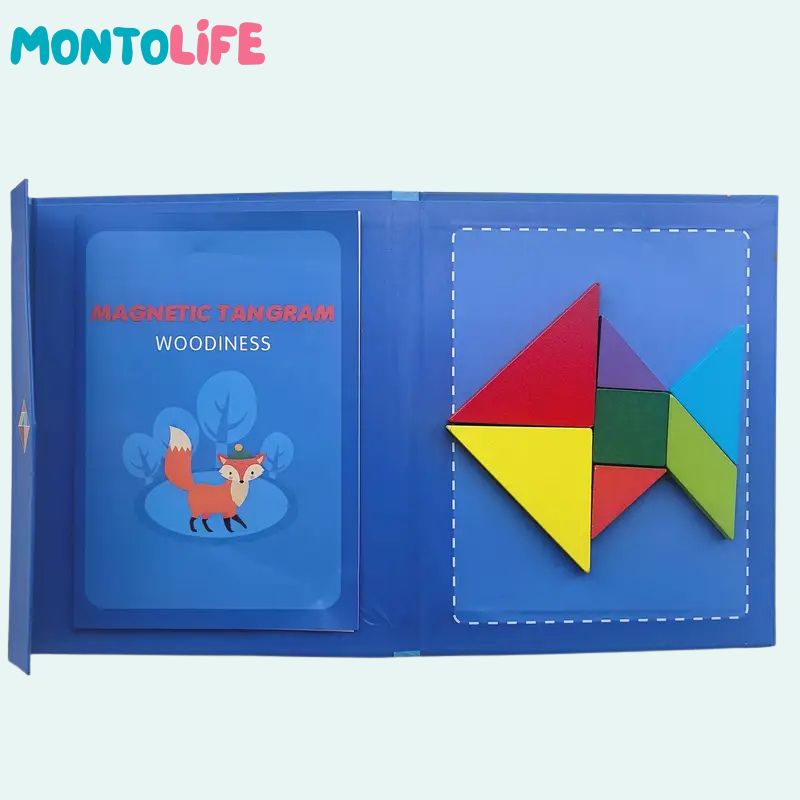 Logic Puzzle Book – Magnetic Tangram Learning Adventure