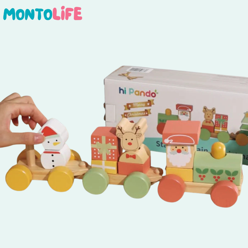 Christmas Brain Boost Train – Festive Educational Toy for Holiday Learning & Creative Play