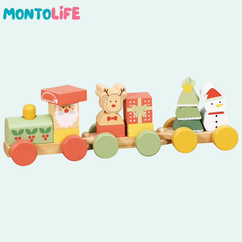 Christmas Brain Boost Train – Festive Educational Toy for Holiday Learning & Creative Play