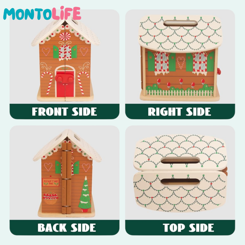 Wooden Dollhouse – Festive Learning & Creative Playset