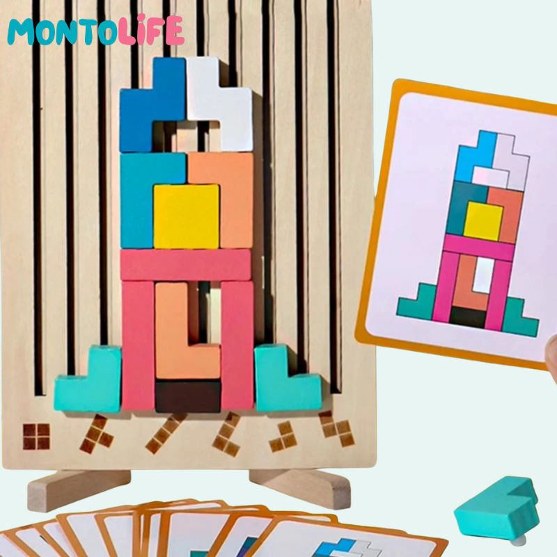 Wooden Brain Blocks – Spark Logical Thinking & Creativity