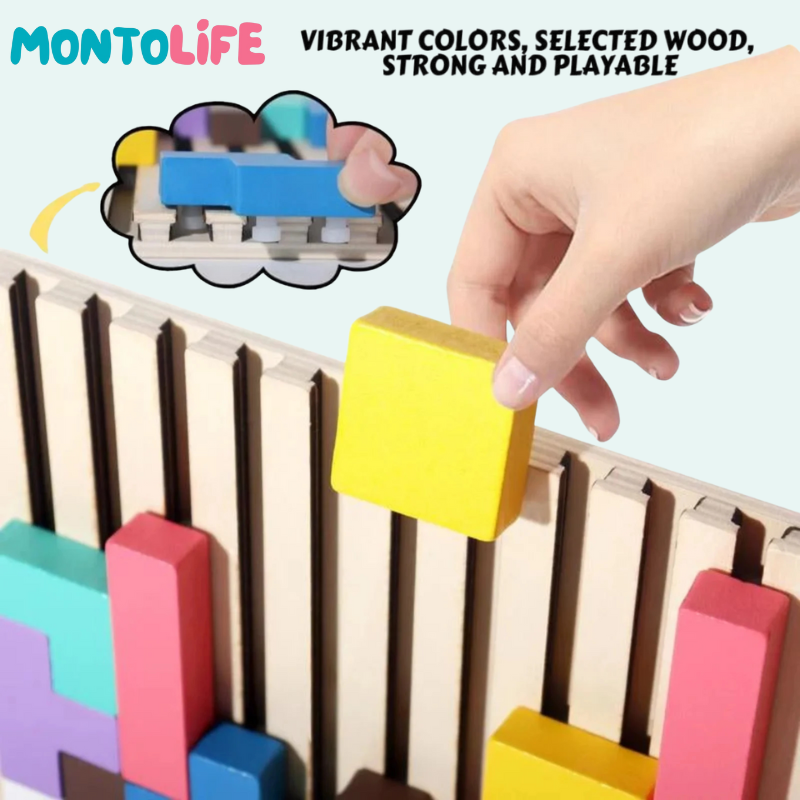 Wooden Brain Blocks – Spark Logical Thinking & Creativity