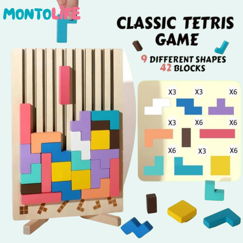 Wooden Brain Blocks – Spark Logical Thinking & Creativity