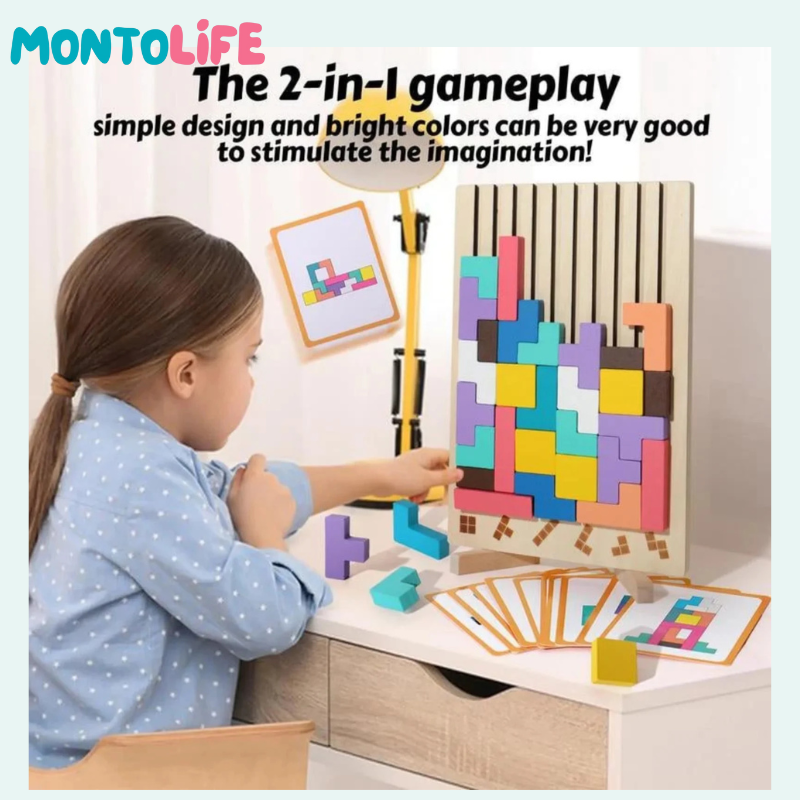 Wooden Brain Blocks – Spark Logical Thinking & Creativity