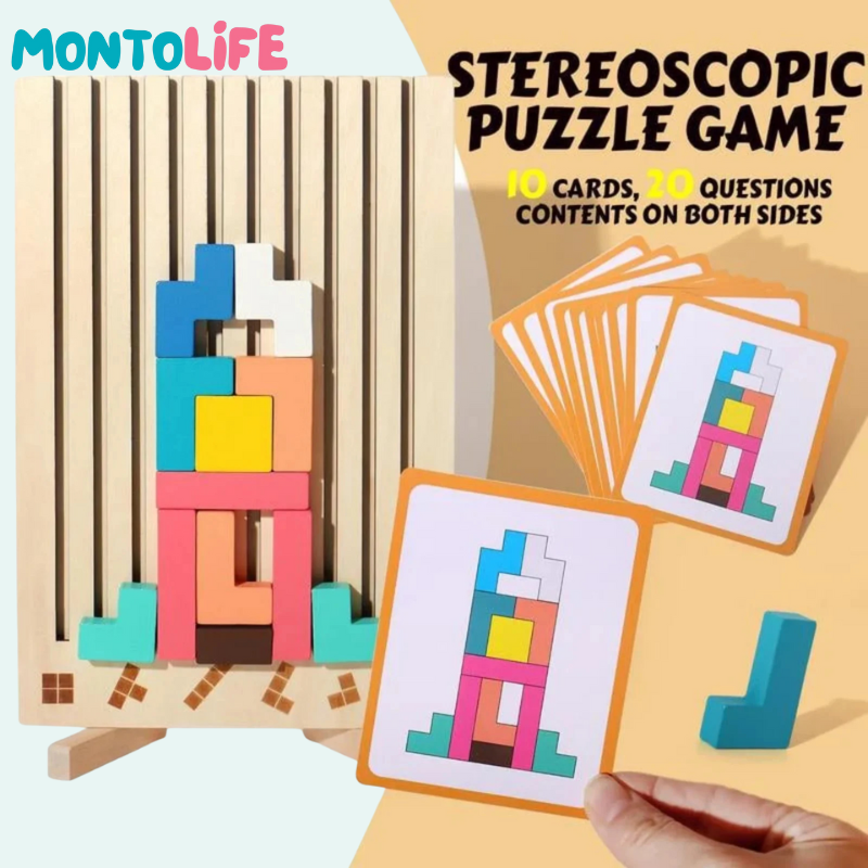 Wooden Brain Blocks – Spark Logical Thinking & Creativity