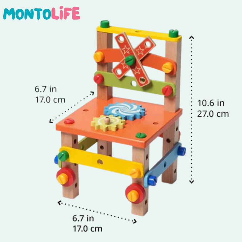 DIY Wooden Chair – Hands-On Construction Toy for Creative Thinkers
