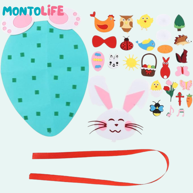 Soft Felt Bunny – Adorable Handcrafted Learning Companion for Kids
