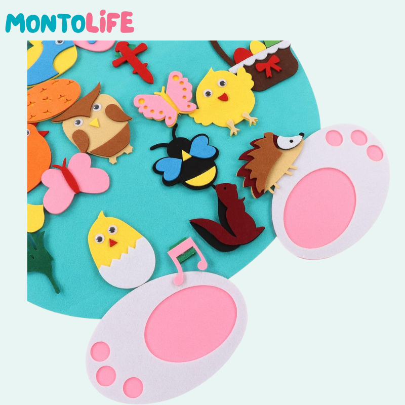 Soft Felt Bunny – Adorable Handcrafted Learning Companion for Kids