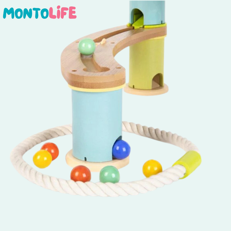 Bamboo Marble Run – Sustainable Wooden STEM Playset