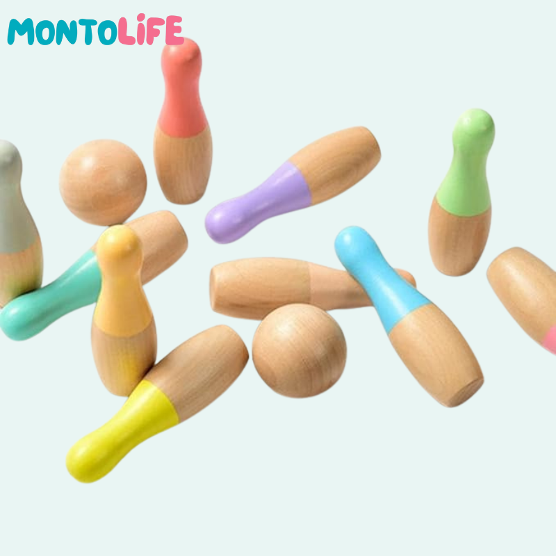 Wooden Bowling Kit – Active Learning Through Play