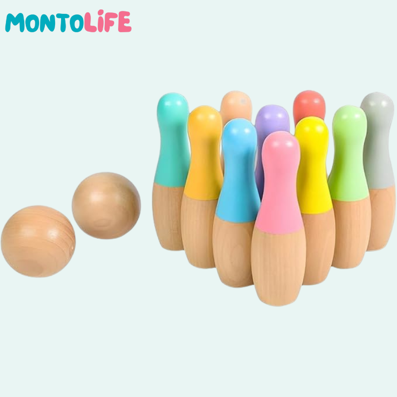 Wooden Bowling Kit – Active Learning Through Play