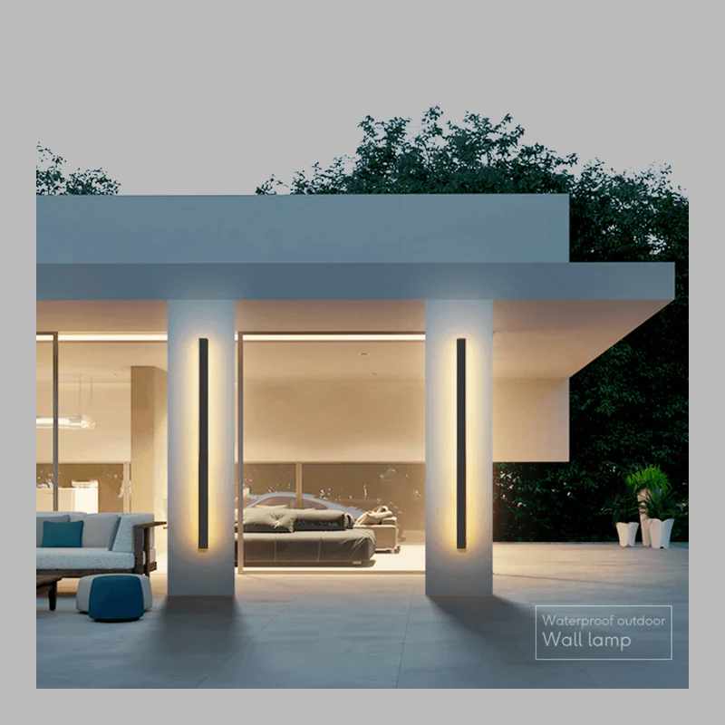 Sleek Waterproof LED Wall Light – Ultra-Modern Outdoor Illumination