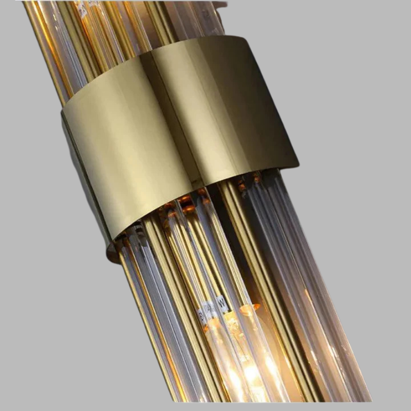 Luxurious Crystal Wall Light – Elegant Golden Accent Illumination