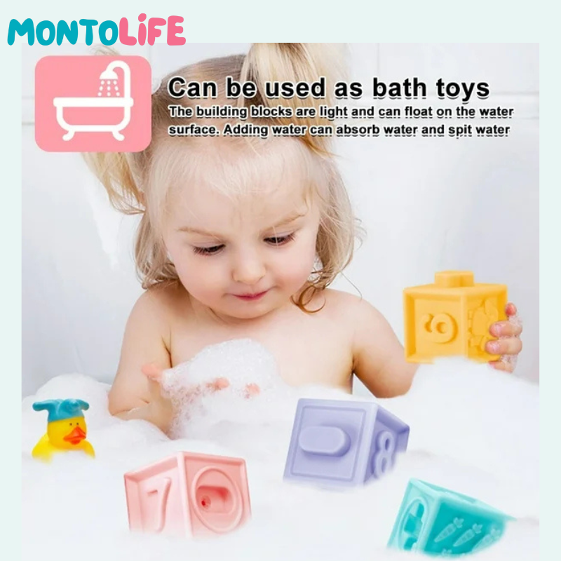 Sensory Squeak Blocks – Soft Educational Playset for Early Learning