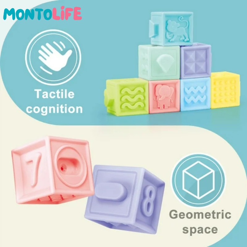 Sensory Squeak Blocks – Soft Educational Playset for Early Learning