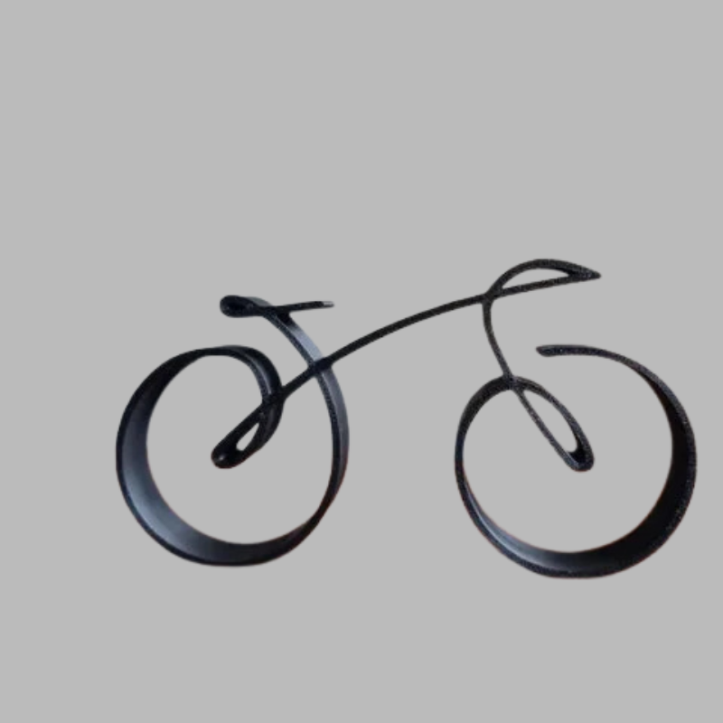 Modern Wire Frame Bicycle Sculpture – Contemporary Metal Wall Décor