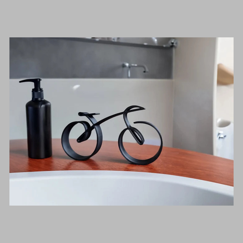 Modern Wire Frame Bicycle Sculpture – Contemporary Metal Wall Décor