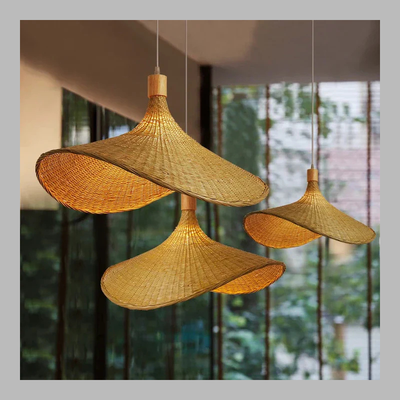 Handmade Bamboo Pendant Light – Sustainable Natural Hanging Lamp