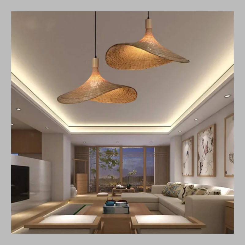 Handmade Bamboo Pendant Light – Sustainable Natural Hanging Lamp