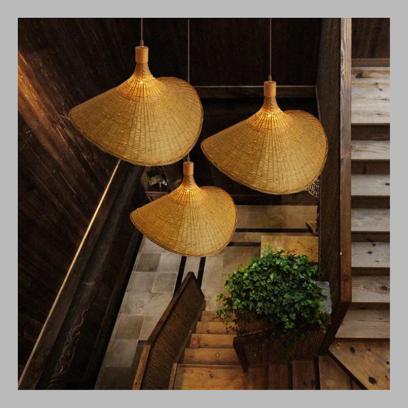 Handmade Bamboo Pendant Light – Sustainable Natural Hanging Lamp