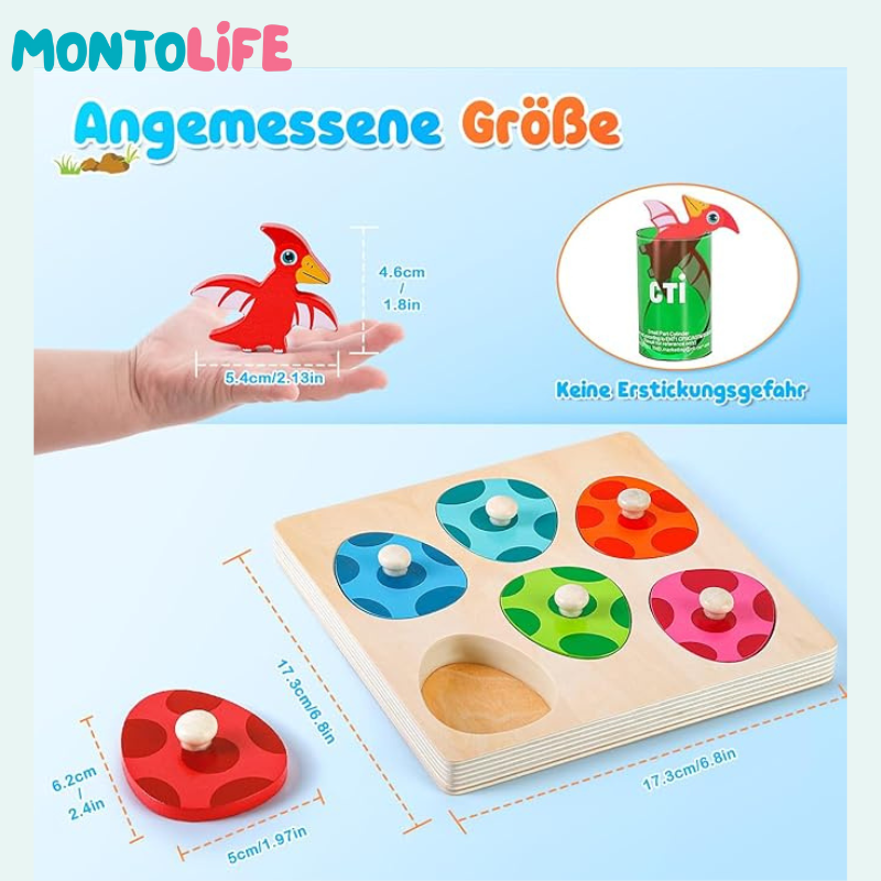 Dinosaur Egg Matching Game – Interactive STEM Learning & Sorting Toy