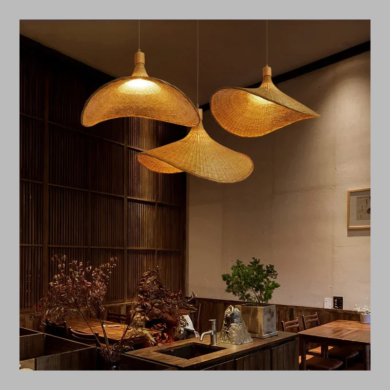 Handmade Bamboo Pendant Light – Sustainable Natural Hanging Lamp