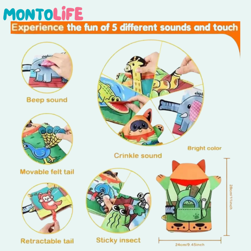 Soft Cloth Book - Touch, Crinkle & Explore