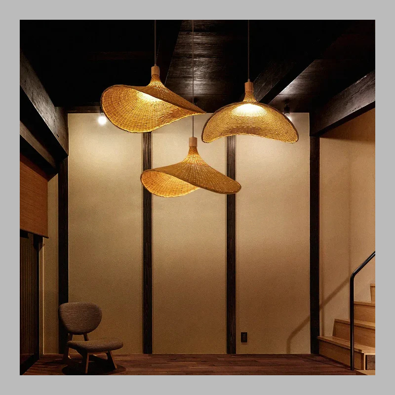 Handmade Bamboo Pendant Light – Sustainable Natural Hanging Lamp