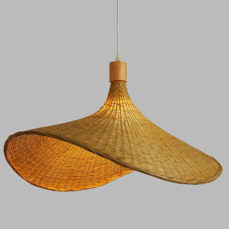 Handmade Bamboo Pendant Light – Sustainable Natural Hanging Lamp