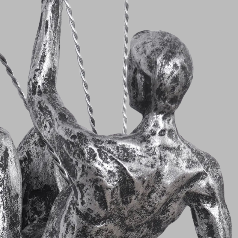 Creative Wall Sculpture Set – Modern 3D Climbing Man