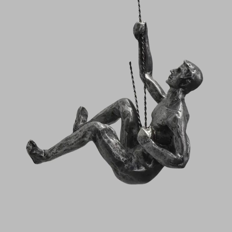 Creative Wall Sculpture Set – Modern 3D Climbing Man