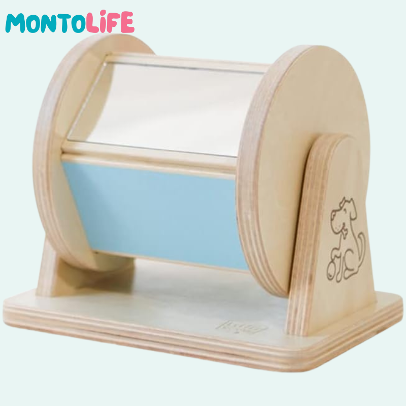 Rotating Sensory Drum – Wooden Early Learning & Development Toy