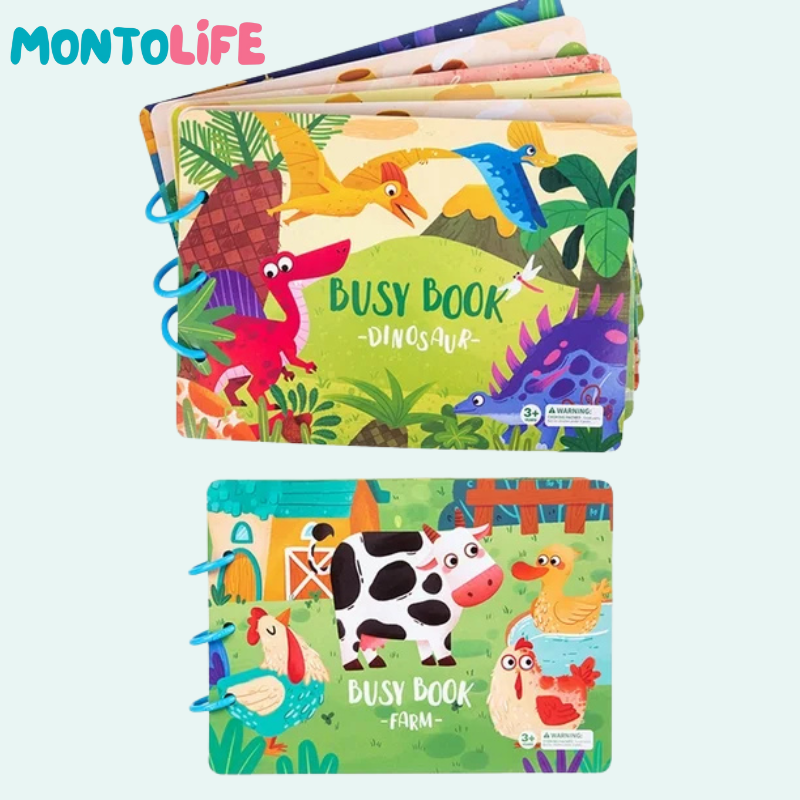 Interactive Sticker Learning Book - Hands-On Skill Building for Little Minds