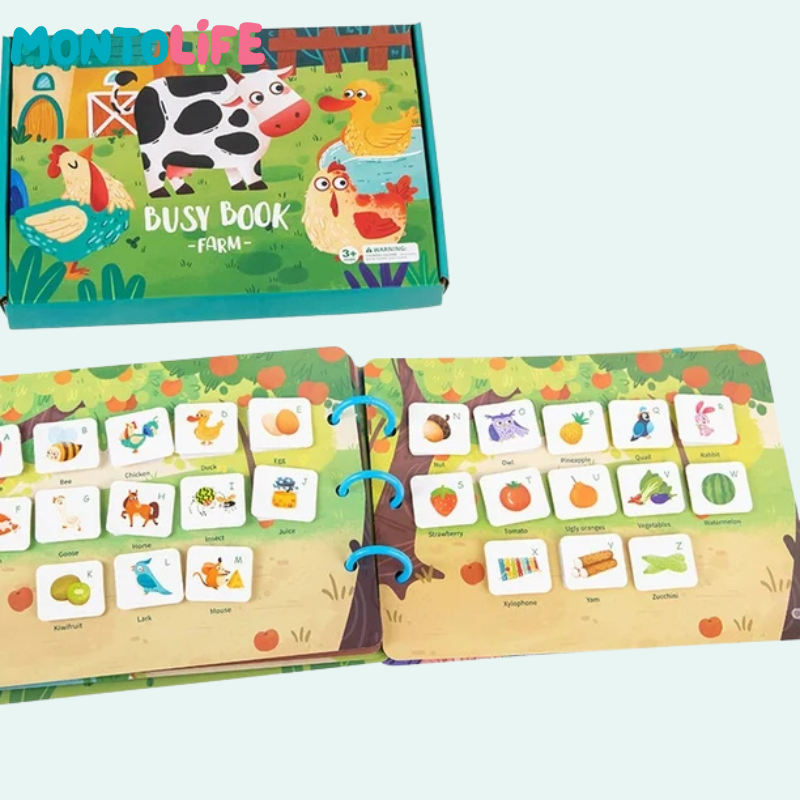 Interactive Sticker Learning Book - Hands-On Skill Building for Little Minds