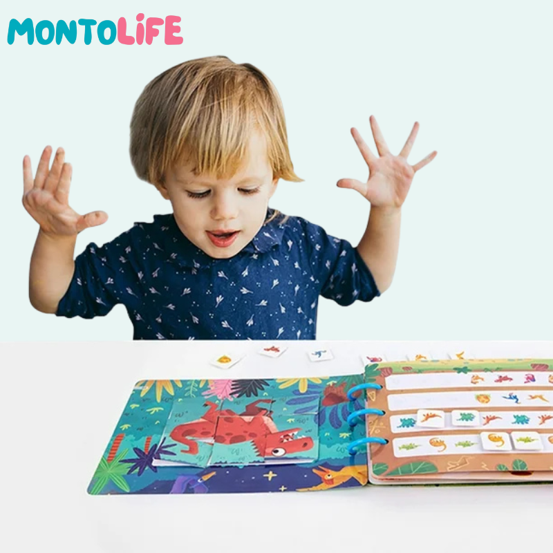 Interactive Sticker Learning Book - Hands-On Skill Building for Little Minds