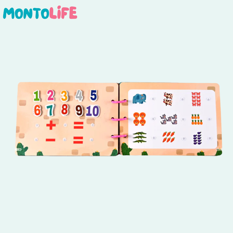 Interactive Sticker Learning Book - Hands-On Skill Building for Little Minds
