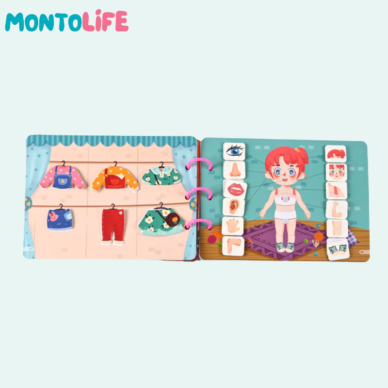 Interactive Sticker Learning Book - Hands-On Skill Building for Little Minds