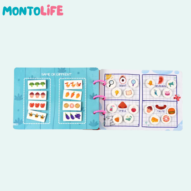 Interactive Sticker Learning Book - Hands-On Skill Building for Little Minds