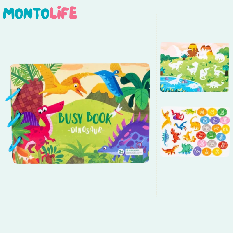 Interactive Sticker Learning Book - Hands-On Skill Building for Little Minds