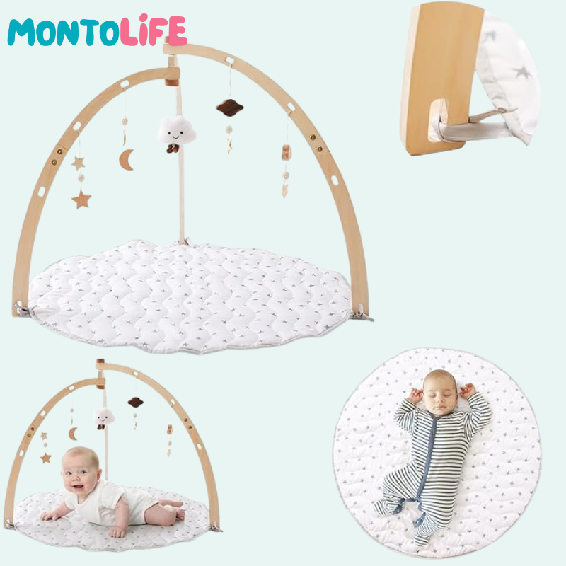 Sensory Play Mat – Soft Developmental Floor Gym for Babies