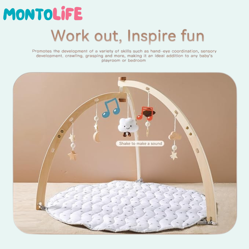 Sensory Play Mat – Soft Developmental Floor Gym for Babies