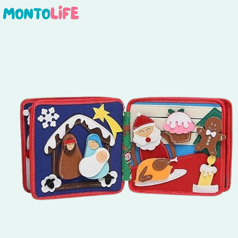 Santa’s Soft Storyland – Cloth Book for Magical Holiday Learning