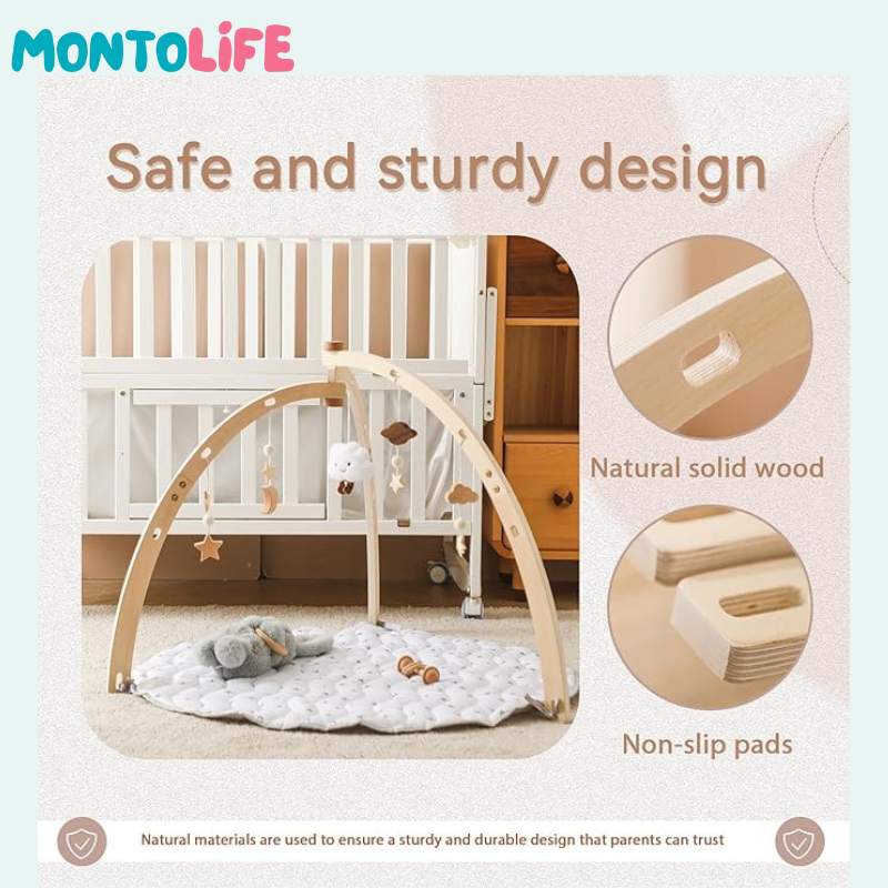 Sensory Play Mat – Soft Developmental Floor Gym for Babies